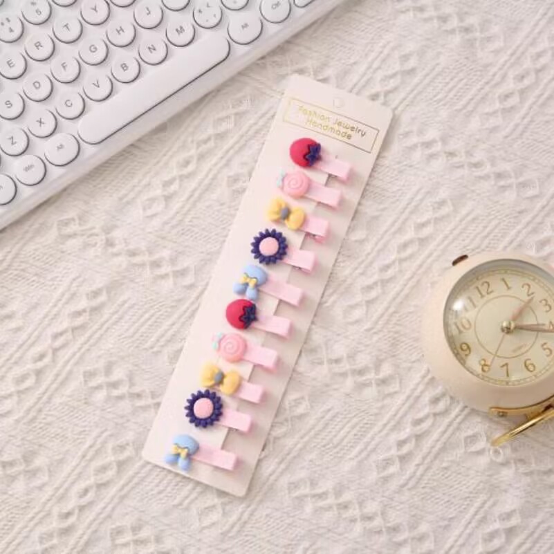 La horquilla del bebé de los niños no duele el cabello clip de pico de pato lado de la niña horquilla rota coreano lindo flequillo clip al por mayor