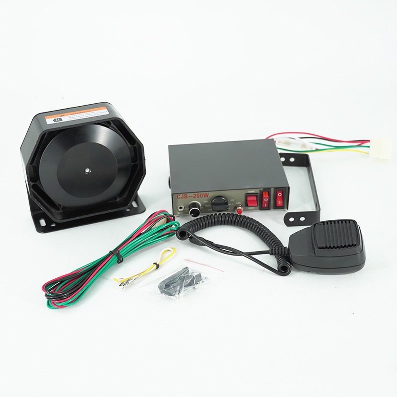 Super Loud 9-Tone Siren Horn 12V 24V Car Horn Wholesale Tweeter 200W Tweeter