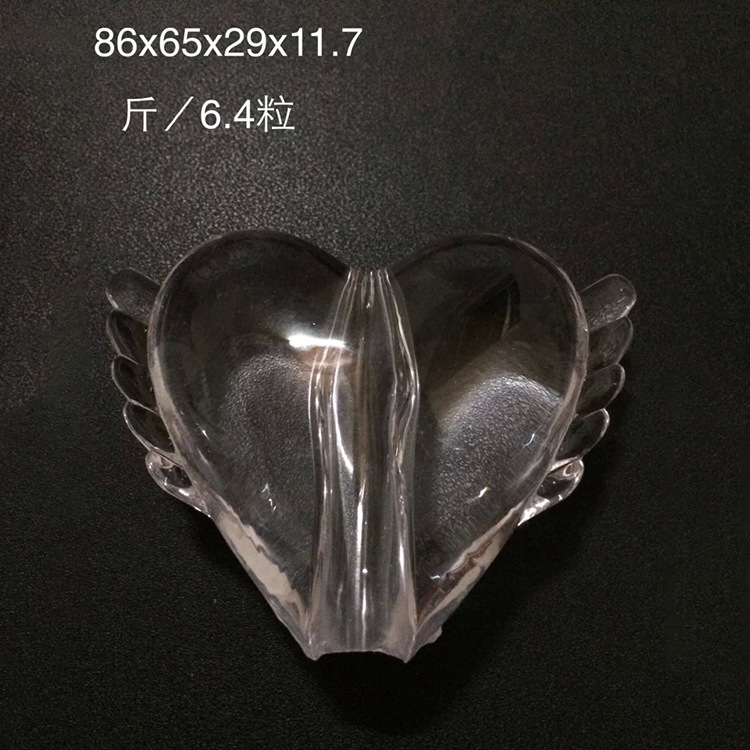 68x37mm四节一体异形大孔台灯配件大亚克力注塑辅料配件加工