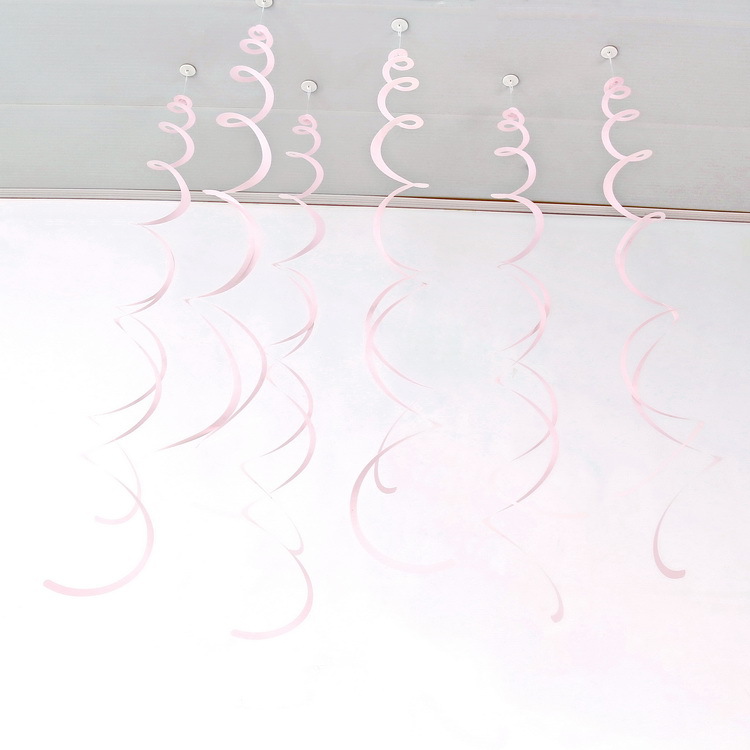 Decoración navideña vórtice PVC espiral colgante decoración de ventanas de flores de corredor diseño de decoración de techo a medida