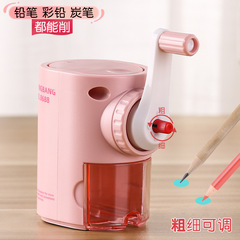 鼎邦簡約款削筆器小學生馬卡龍色卷筆刀防卡鉛可調粗細出鉛削筆機
