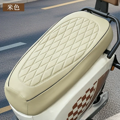seasons, sun-proof, waterproof, and insulated, Electric car cushion - beige-small-size