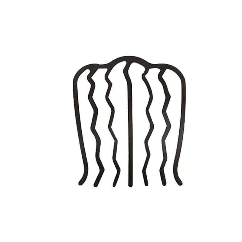 Pelo perezoso rizador negro horquilla pelo tapón bola cabeza pelo updo herramienta en forma de U peine pelo trenzado artefacto horquilla