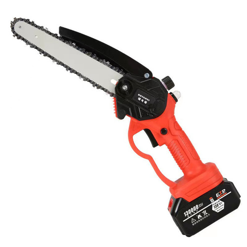 Lithium Battery One-Handled Small Home Cordless Chainsaw Electric Chainsaw Outdoor Gas-Free Logging Saw Mini Tree Saw