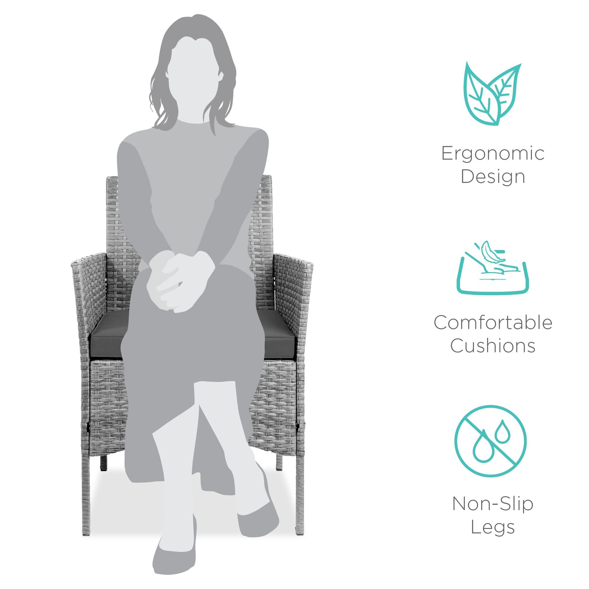 Muebles al por mayor al aire libre 630 tres piezas sofá de caña patio terraza balcón Amazon ventas calientes