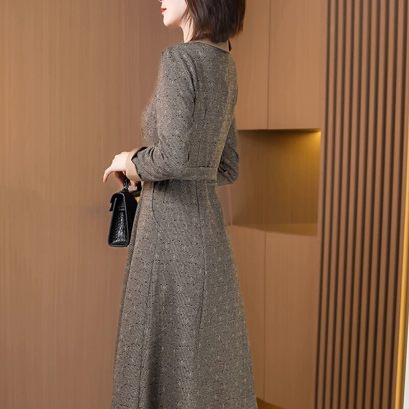 长袖连衣裙秋款女装2025年新款妈妈贵妇品牌秋季裙子|undefined
