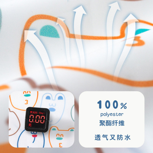 Cute new smock, angel wings, baby bib, non-dirty shoulder drool pocket, waterproof apron, wear inside and out