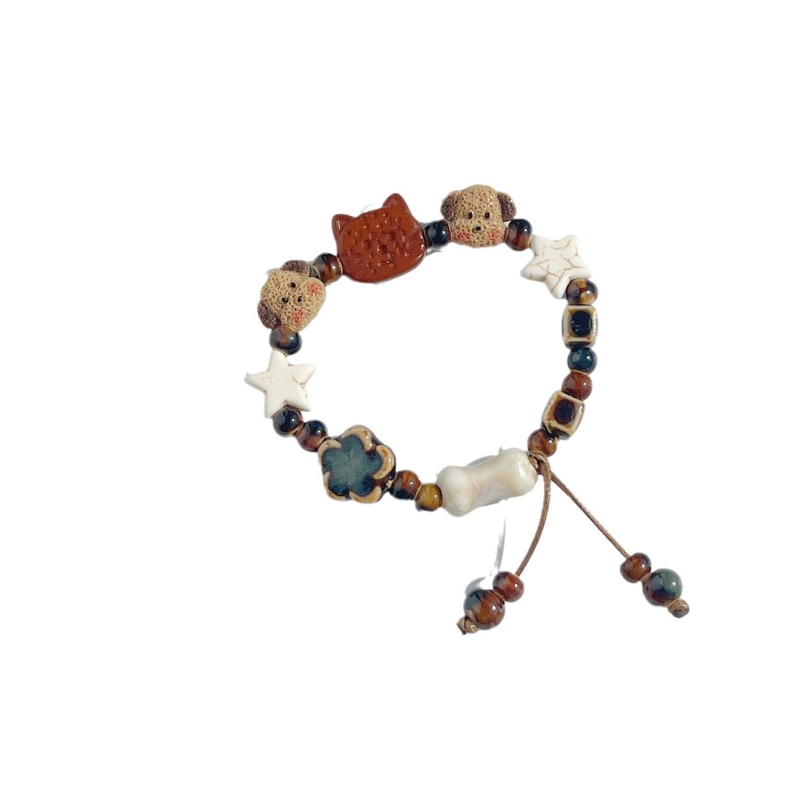 Bracciale di coppia gatto e cane in ceramica per migliori amici_voghion.com