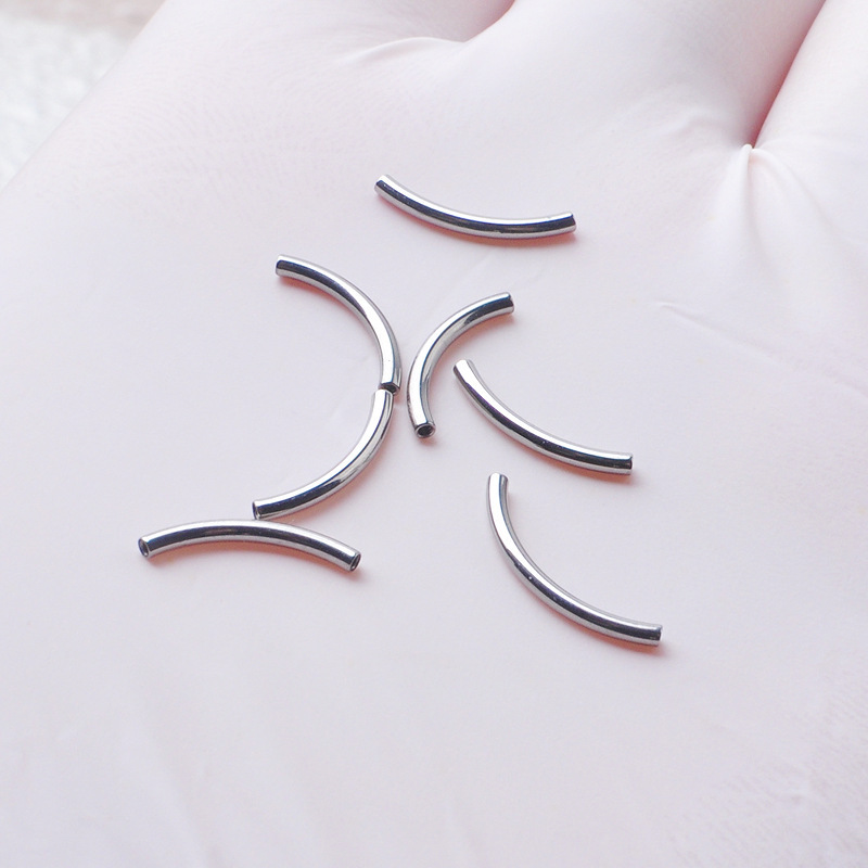 F136 titanium gebogen wenkbrauwpiercing navelpiercing_voghion.com