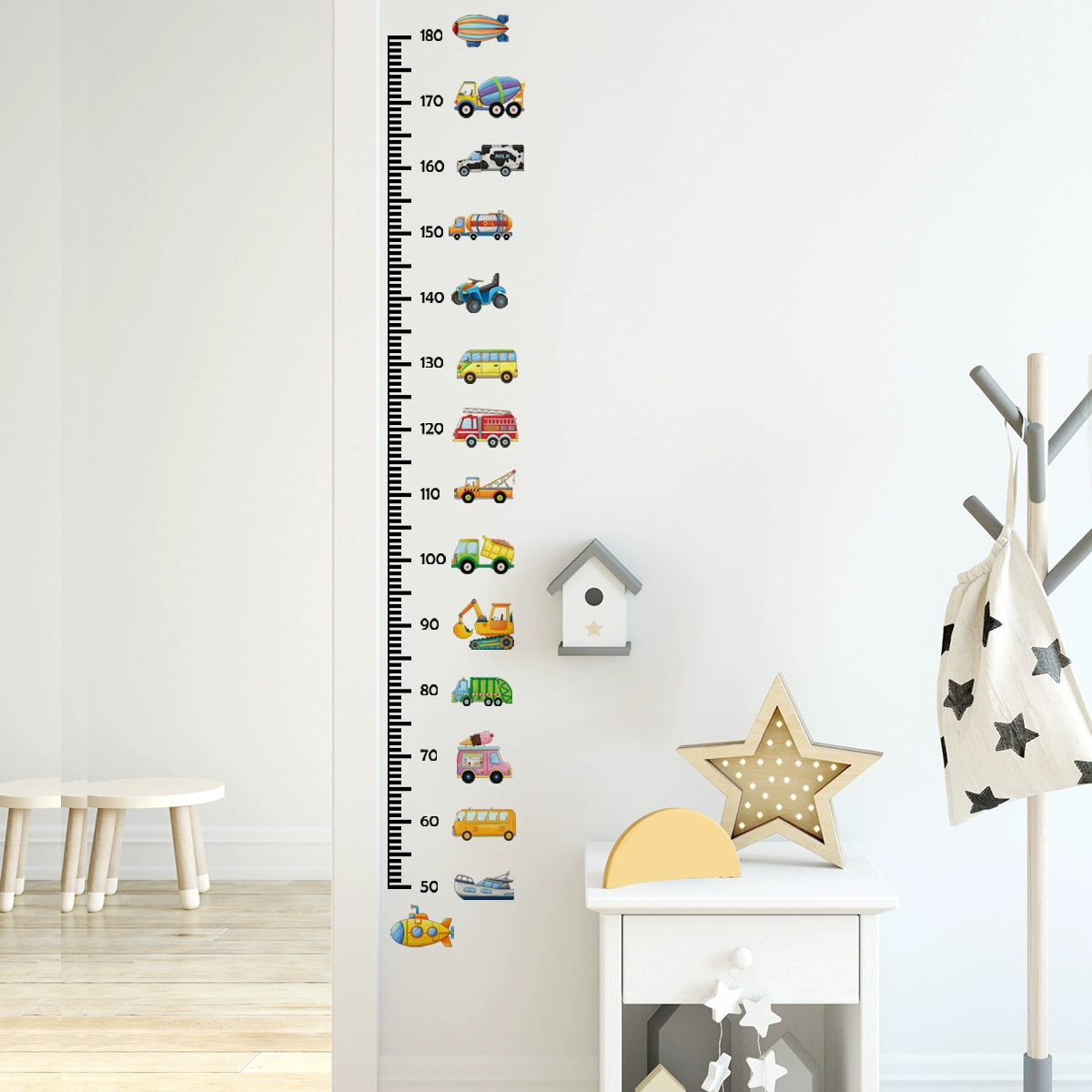 Однометровые наклейки на стену, наклейки Car height, фоновая стена детской комнаты, декоративные наклейки на стену для гостиной, большое количество, выгодная цена