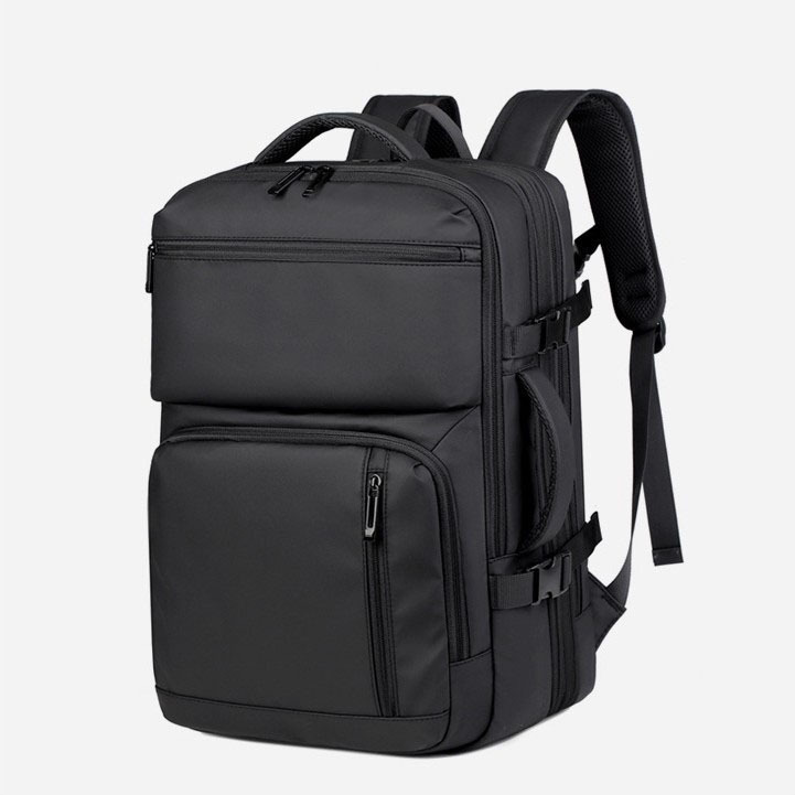 Cross-Border Fashion Travel Backpack, Business Laptop Backpack, Large-Capacity Commuting High-End Men's Leather Film Backpack