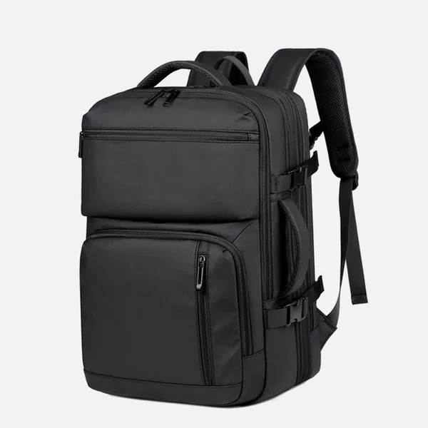 Cross-Border Fashion Travel Backpack, Business Laptop Backpack, Large-Capacity Commuting High-End Men's Leather Film Backpack
