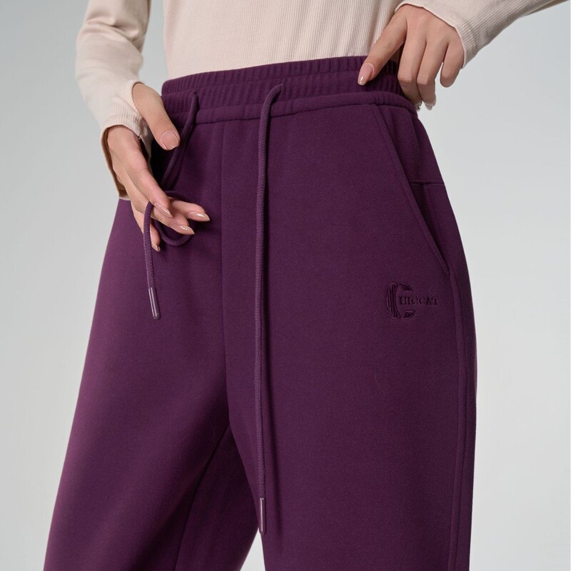 [Wool Windproof Pants] -5°C Leg-Warming Pants for Men and Women, Thickened Sports Outdoor Windproof Waterproof Casual Sweatpants