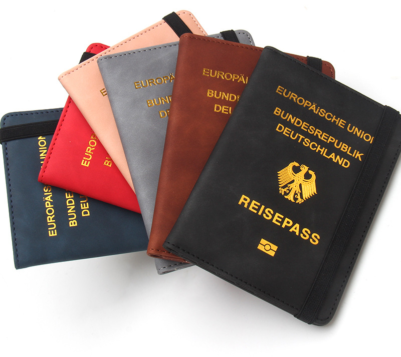 Unisex Basic Letter Eagle Pu Leather Rfid Passport Holders display picture 2