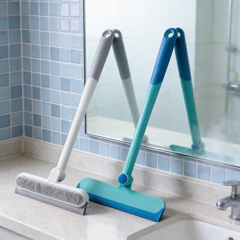 Window Cleaner, Glass Cleaning Tool, Double-Sided Household Bathroom Countertop Mirror Silicone Squeegee, Cleaning Tool Window Cleaner, Glass Cleaning Tool, Double-Sided Household Bathroom Countertop Mirror Silicone Squeegee, Cleaning Tool