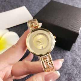 跨境电商热推双G金色镶钻手表1688 工厂直供外贸爆单款女士手表