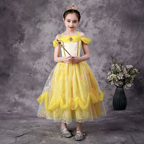 Belle Princess Dress for Girls, Children's June 1st Children's Formal Dress, Halloween Beauty and the Beast, Overseas Trade