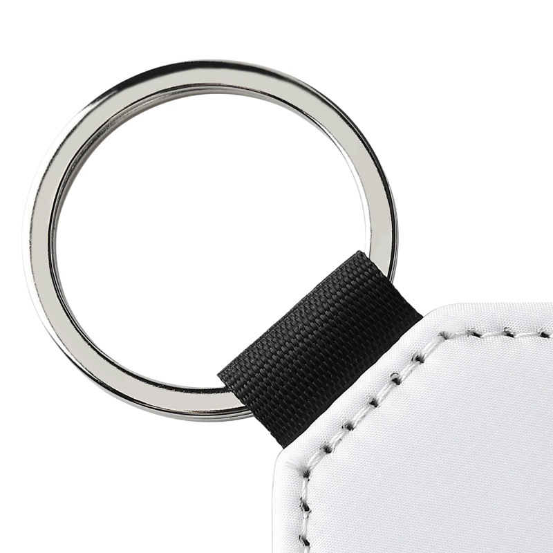 Suministro directo de fábrica de llaveros de sublimación por transferencia de calor, colgantes con diseño de lichi, productos en blanco de la serie de transferencia de calor en stock.