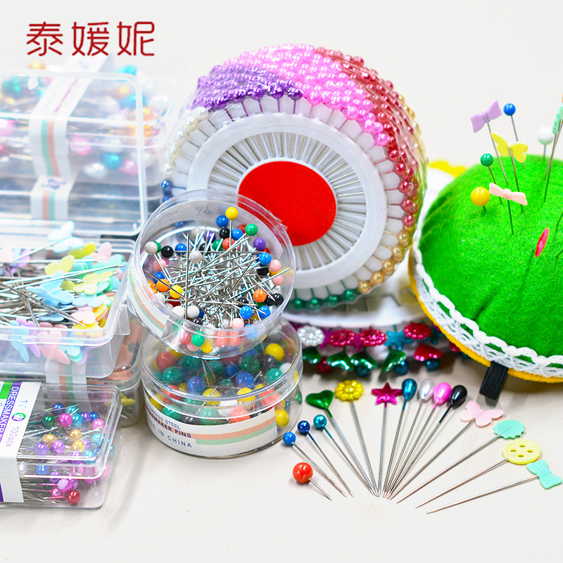 5ZV7 colored large-headed pin, positioning pin, fixing pin, fashion stand needle, pearl needle, large size shaping pin, insert work needle