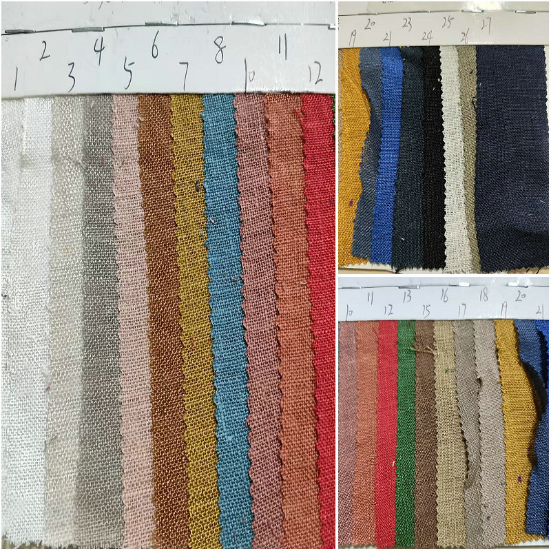 14支纯亚麻服装布料 101纯亚麻沙发面料 石磨砂洗纯亚麻面料 低密