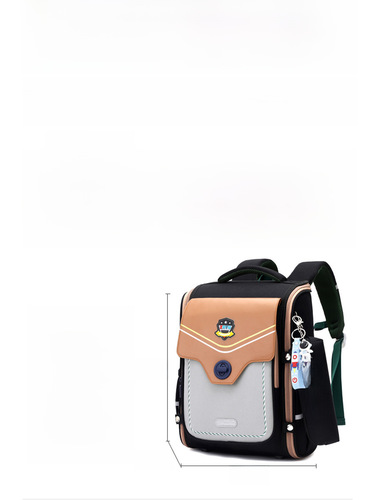Natural Fish Oxford Cloth New 3-6 Grade Orthopedic Weight Reduction School Bag for Boys and Girls Children Primary School British Style
