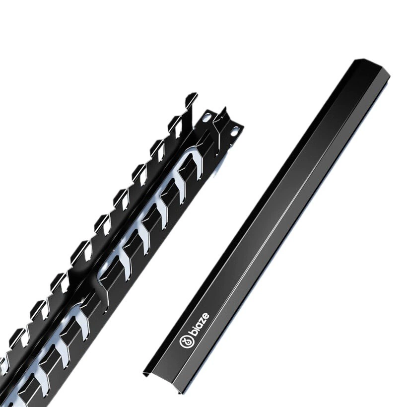 Стойка для кабеля Biyaz 12-скоростная 24-портовая 19-дюймовая Инженерная сетевая кабельная Перемычка 1U стойка для сетевого шкафа кабельная Гребенка