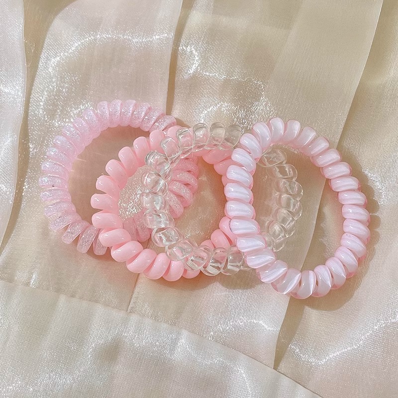 Cabeza de arco espuma trenzada primavera línea telefónica cabello de cabello para niñas de alto nivel sensación de cola de caballo trenzado artefacto para el cabello adornamiento de cabello