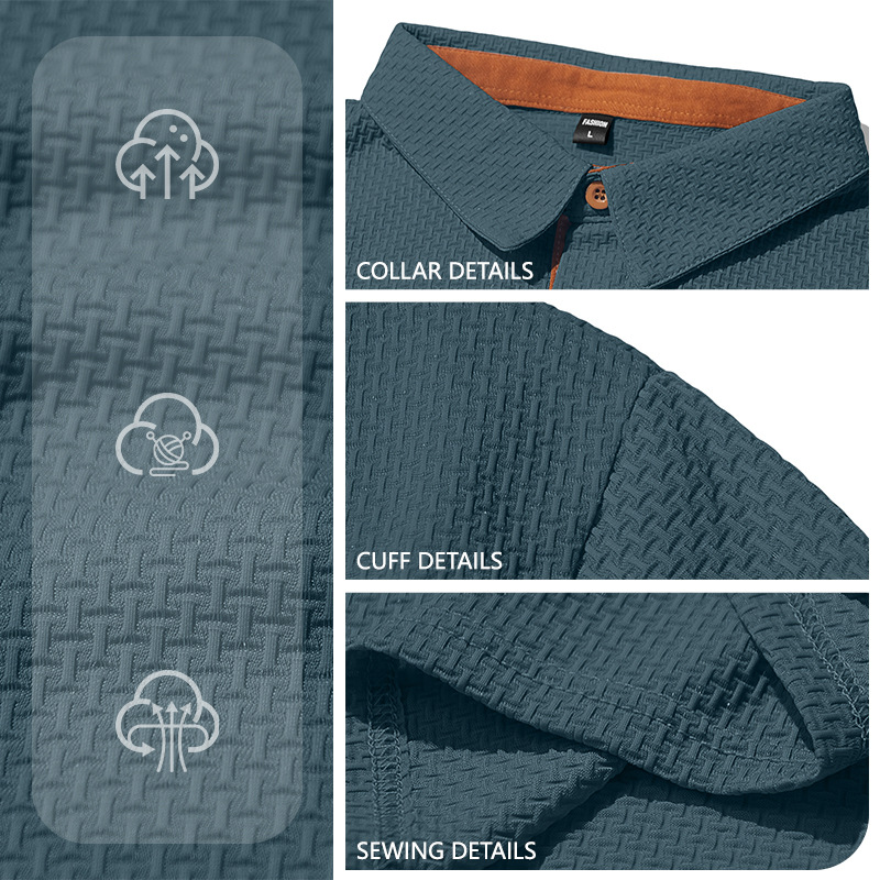 Ropa de hombre transfronteriza verano nuevo hombre europeo y americano Casual polo camiseta a rayas blusa con collar camiseta de manga corta europea