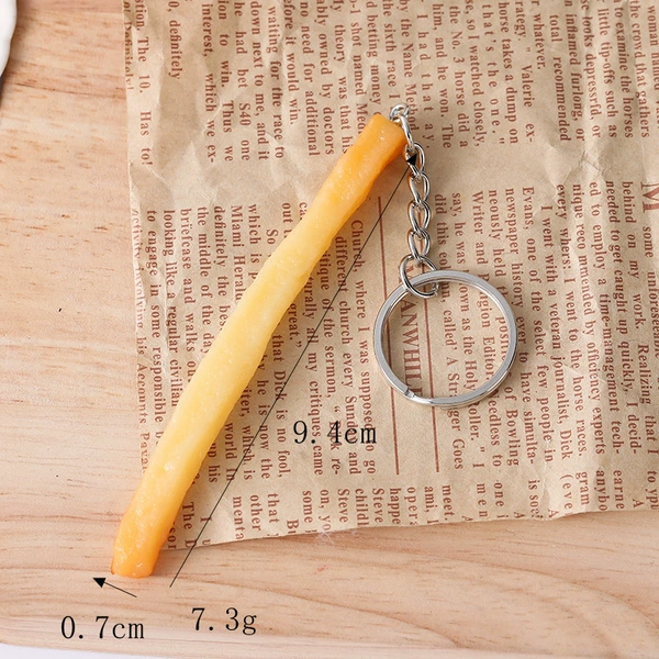 French fries 2-key ring