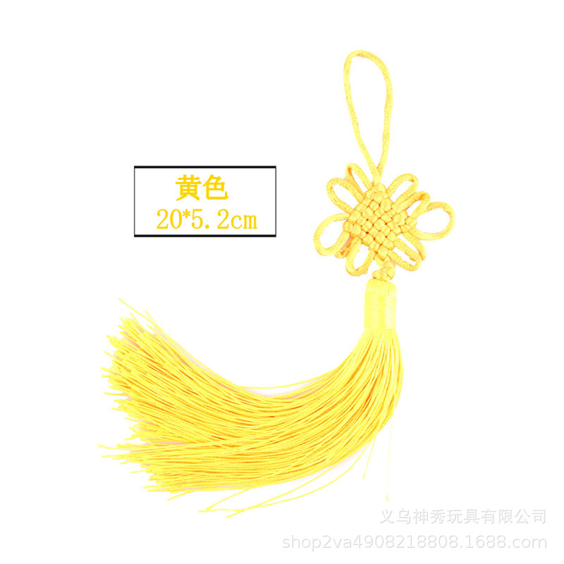 Amarillo Chino Nudo Borla