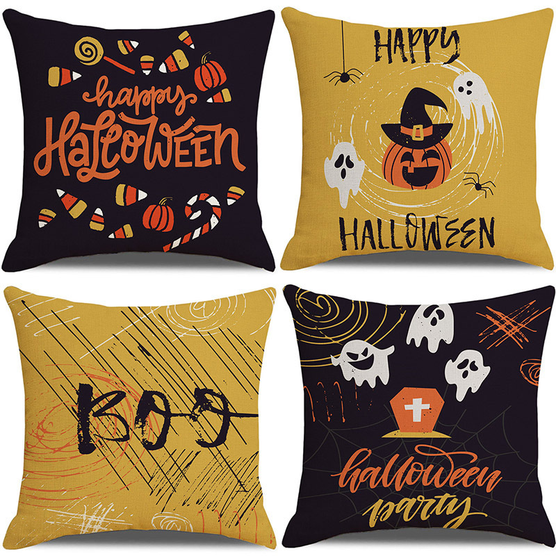 アマゾンの新型ハロウィーン装飾家庭リネン枕カバー|undefined