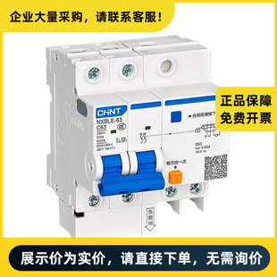 Chint Electric Miniature Leakage Circuit Breaker NXBLE-63 2P D50 30mA 6kA