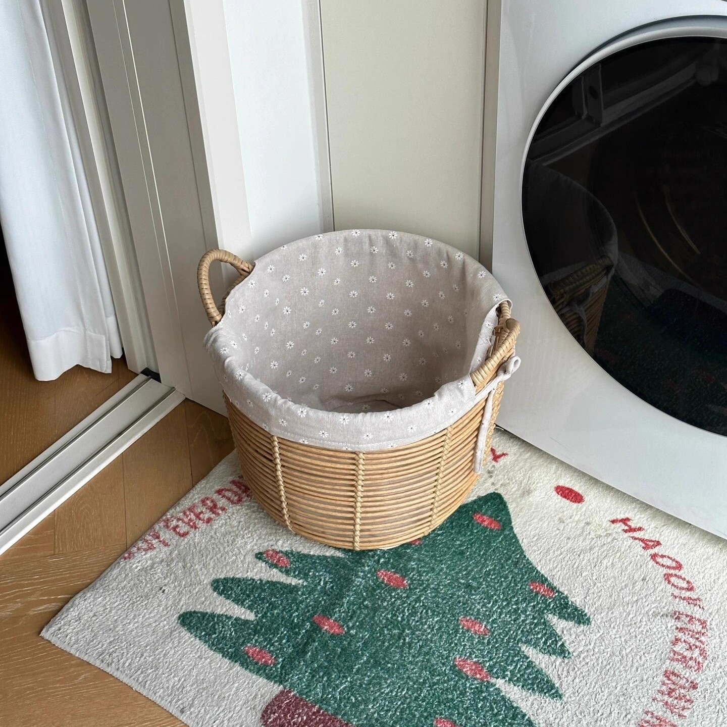 imitación de caña tejida cesta de ropa sucia baño portátil sin cubierta cesta de lavandería canasta de ropa pastílica flor triturada tela de hierba cesta de ropa sucia