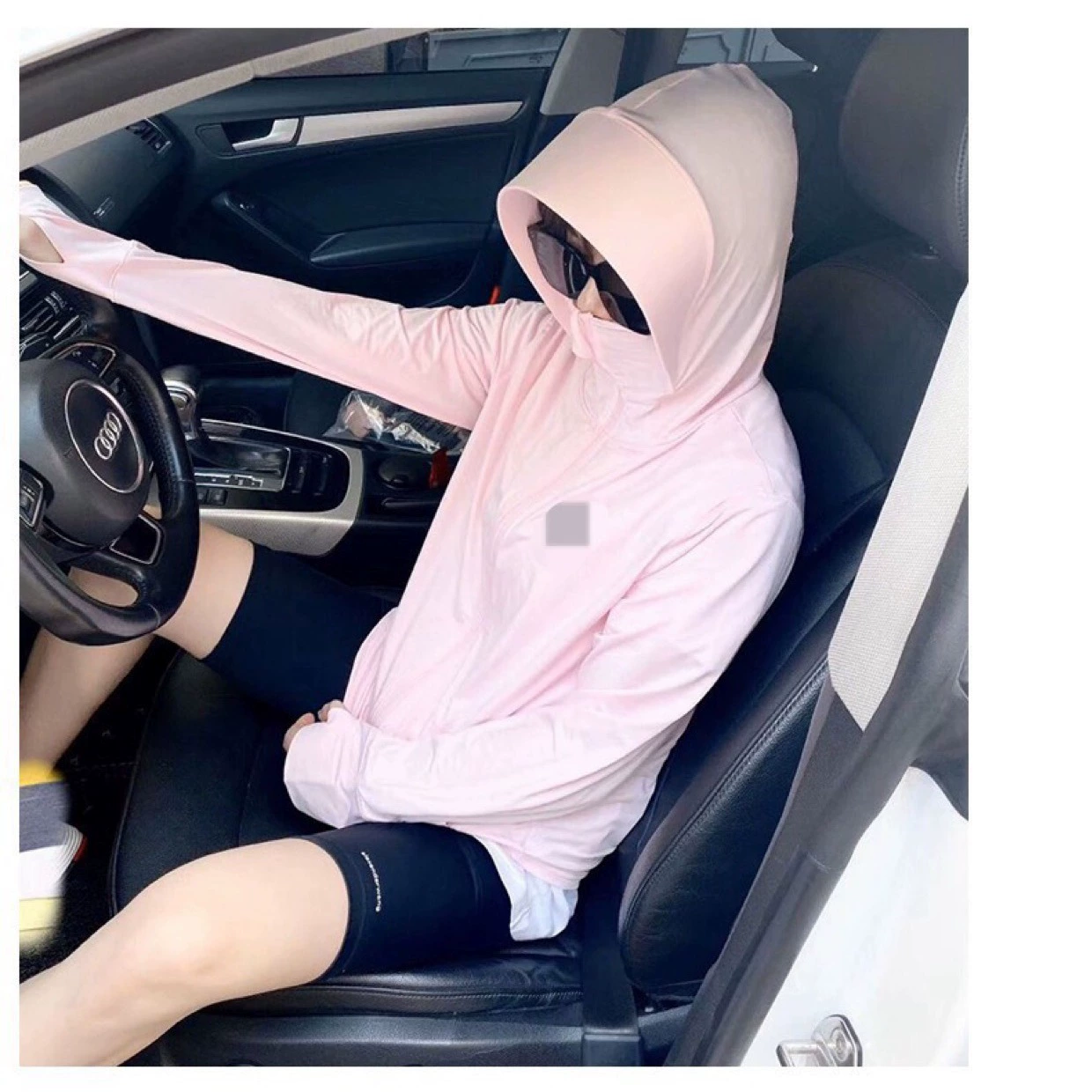 Silk summer sun protection clothing, light and thin long-sleeve, UV protection