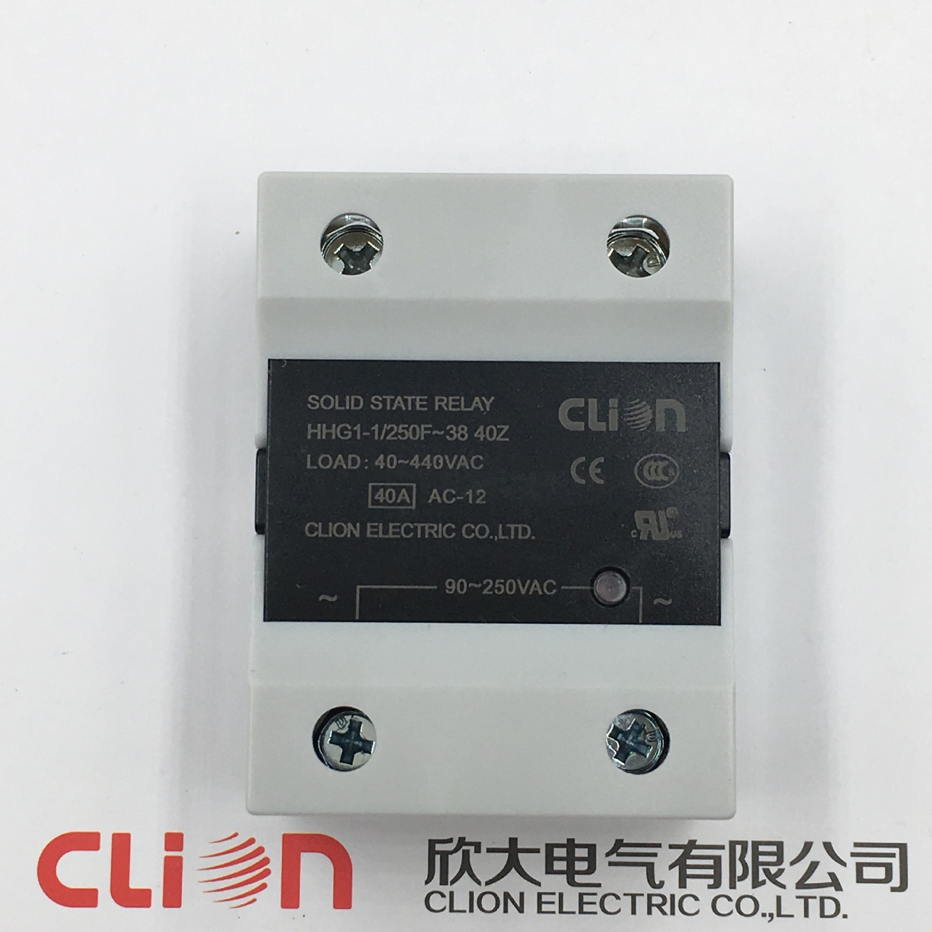 clion欣大单相交流控交流固态继电器HHG1-1/250F-38 40Z SSR-40AA
