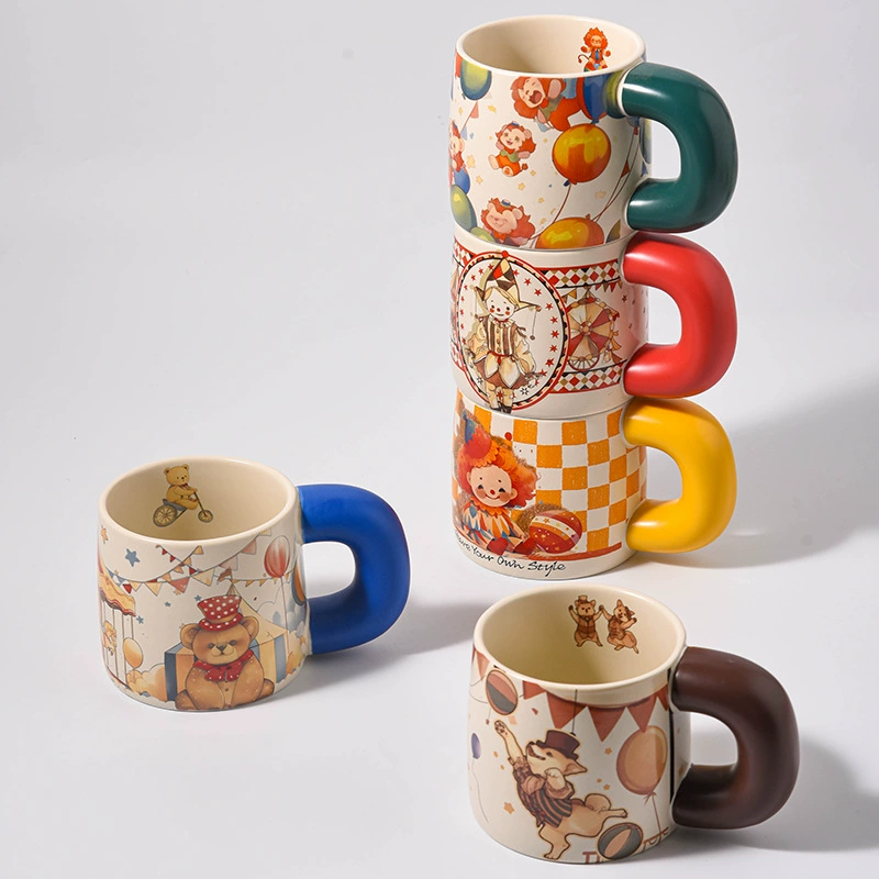 Кружка Eva Fantasy Circus Original Pattern Ceramic Coffee Cup Large Capacity Drinking Cup Souvenir Cup
