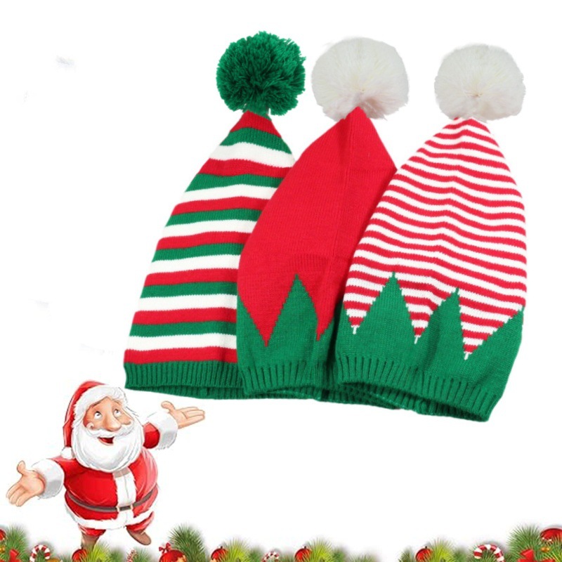 Nuovo cappello di Natale lavorato a maglia cappello invernale per adulti cappello decorativo festivo per adulti produttori vendita diretta_voghion.com