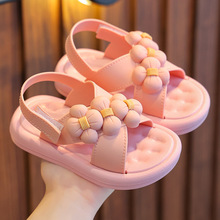 女童凉鞋2023新款夏季韩版儿童学生中大童宝宝软底沙滩鞋女童鞋子