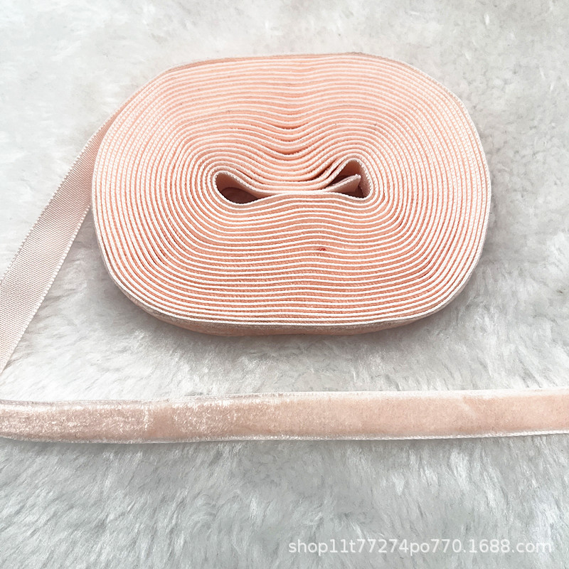 Fabricantes al por mayor 1CM hechos a mano embalaje de regalos de cinta de lana unilateral cinta de cebolla cinta de terciopelo decoración DIY