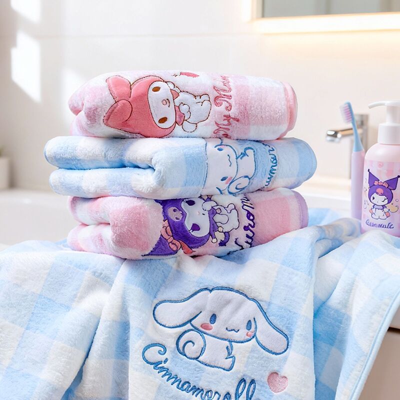 Sanrio Officially Licensed Cartoon Towel, Face Wash Towel, Household Daily Necessities, Cute Thickened High-Value Towel, Adorable Sanrio Officially Licensed Cartoon Towel, Face Wash Towel, Household Daily Necessities, Cute Thickened High-Value Towel, Adorable