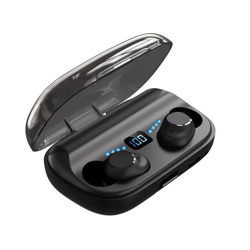 新しい T11 デザインワイヤレス Bluetooth ヘッドセット TWS タッチ 5.0 バイノーラルミニスポーツヘッドセットデジタルディスプレイ付き|undefined