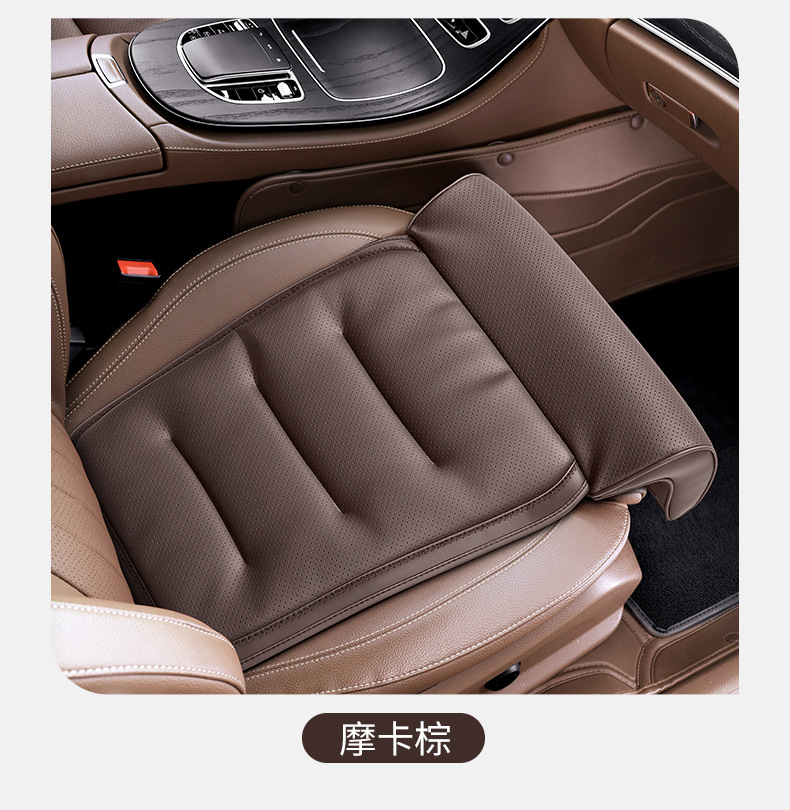 Car Seat Cushion with Integrated Leg Rest, Extendable Leg Support, Universal for All Seasons, Rear Seat Comfort Footrest Cushion for the Car Interior