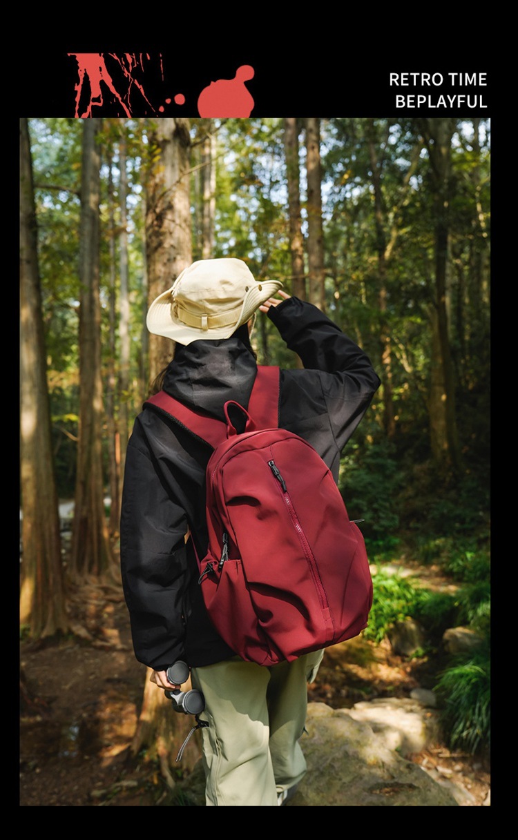 337g Weight Polyester Lining Material Sewing Thread Fashion Element Zipper Closure Type Double Shoulder Straps Strap Type Zipper Backpack Bags Type Holiday, Travel Occasion Oxford Cloth Material Waterproof Function Hiking Backpack Backpack Solid Color Pattern All Seasons Season Unisex Gender Classic Style, Sports Style Square Shape Large Size Waterproof Solid Color Holiday Travel Hiking Backpack 4