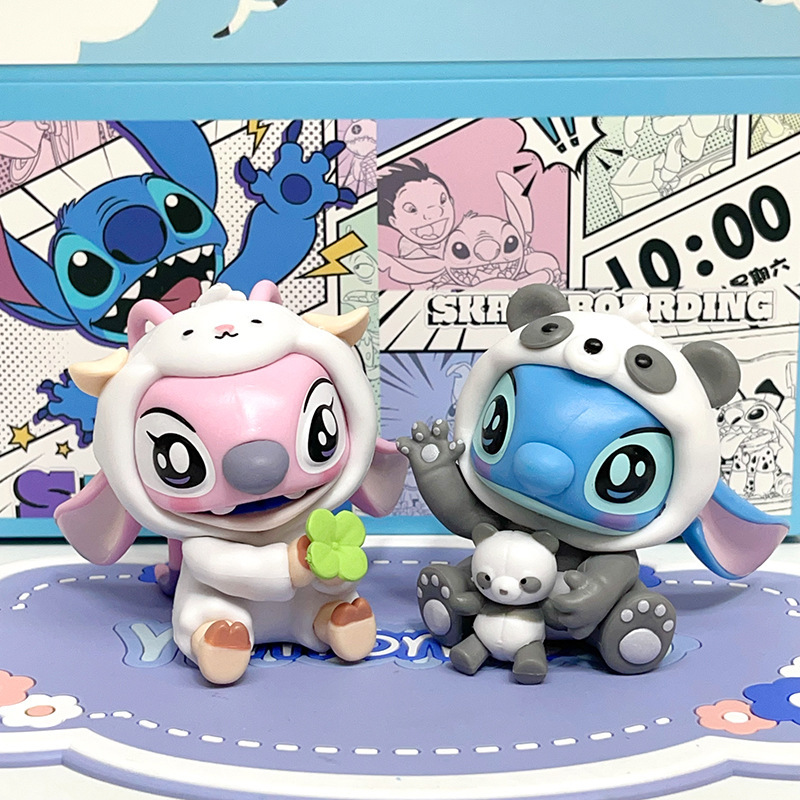 スティッチ星間宝物動物シリーズブラインドボックス潮遊びモデルフィギュア人形プレゼント置物玩具|undefined