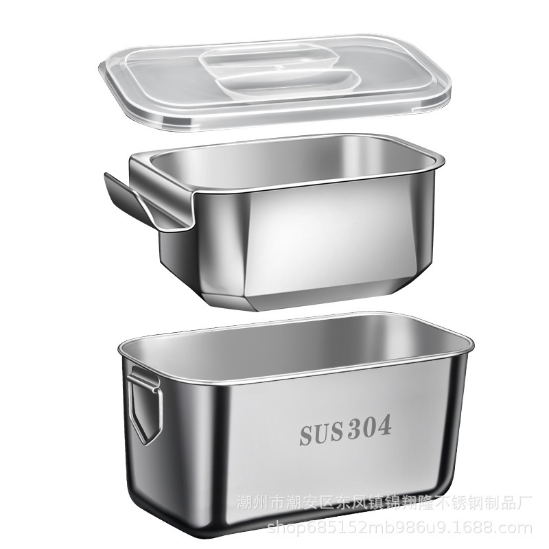 新しいスナックボックス、二層式、蓋付き、正方形、ステンレス製、水切り可能、携帯電話スタンドとしても使用可能、スナックやドライフルーツの収納ボックス|undefined