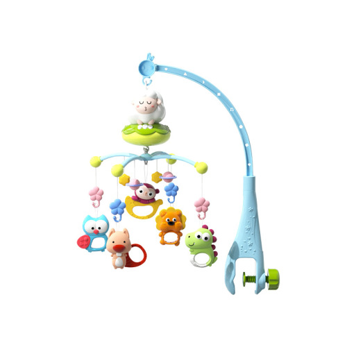 Baby bedside rattle hanging rotatable pendant 0 to 3 months baby light projection toy baby coaxing artifact