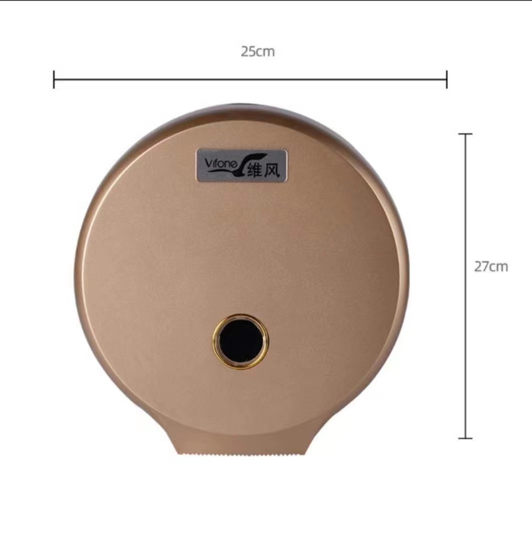 Caja de papel de rollo grande sin perforaciones Hotel rollo caja de papel higiénico estante de papel higiénico montado en la pared caja de papel de placa grande