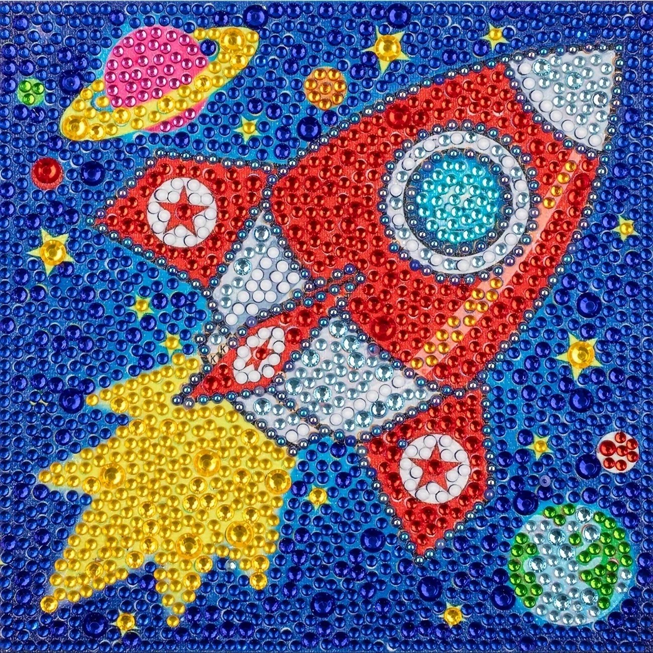 Алмазный набор, мультипликационная мозаика, 15×15см, ручной работы