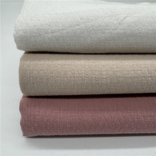 全棉加厚双层菱形小格提花纱罗布 棉麻砂洗梭织 春夏文艺上衣服面