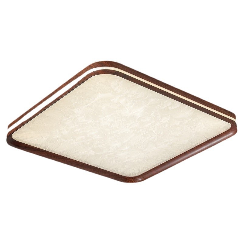 [Selección estricta] simple moderna lámpara de techo retro de espectro completo lámpara de protección de ojos lámpara principal de color nuez lámpara medieval